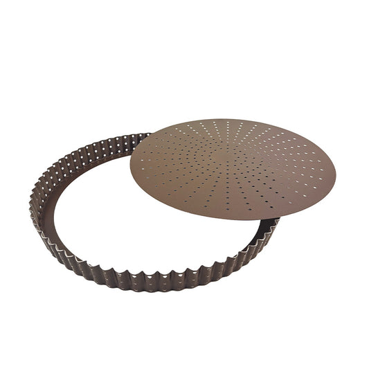 Tourtière cannelée perforée 24cm Gobel