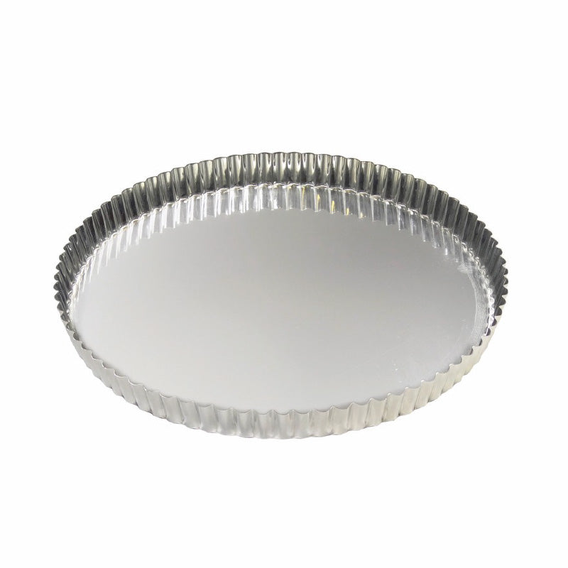 Tourtière cannelée fer blanc 24 cm Gobel