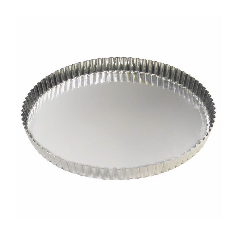Tourtière cannelée fer blanc 32 cm Gobel
