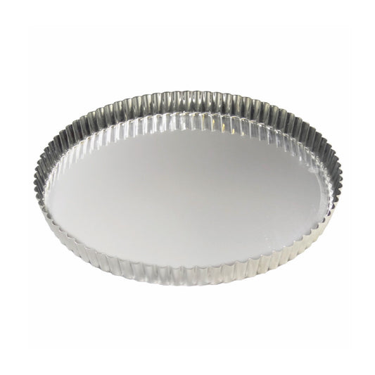 Tourtière cannelée fer blanc 32 cm Gobel