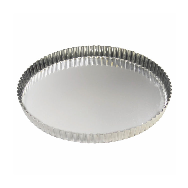 Tourtière cannelée fer blanc 32 cm Gobel
