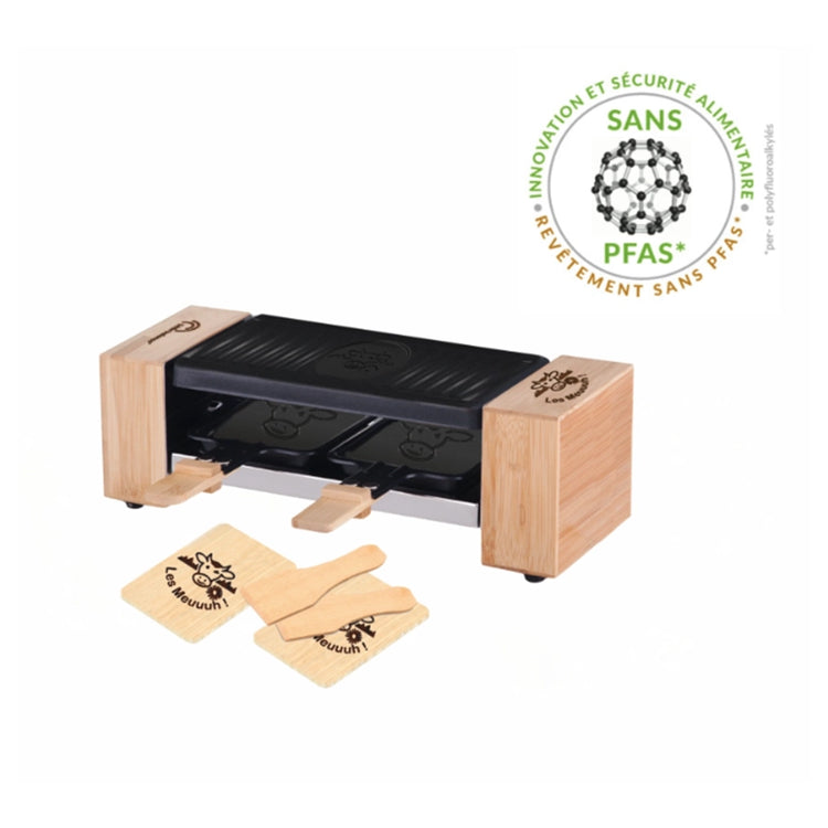 Appareil à raclette en bois pour 2 Happy Meuuuh Little Balance