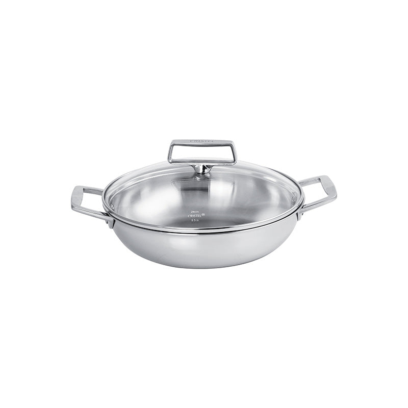 Plat sautoir en inox 24 cm Castel'Pro Cristel