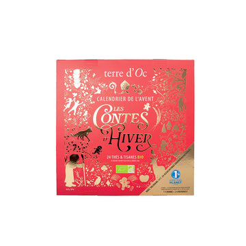 Calendrier de l'Avent 24 sachets de thés & infusions bio Terre d'oc