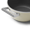 Faitout 24 cm avec couvercle Crème Mat Années 50 Smeg