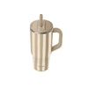 Travel cup en inox de 900 ml beige et marron Allure Qwetch