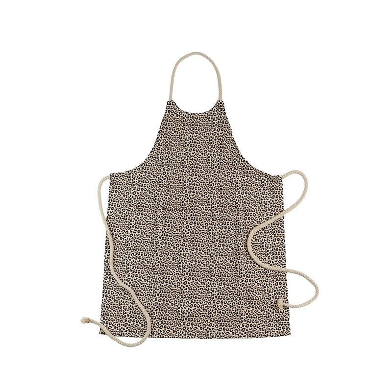 Tablier en coton pour femme Léopard Corde Les Tabliers de Julie Andrieu