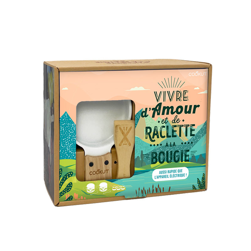 Set 2 appareils individuels à raclette Vivre d'amour Cookut