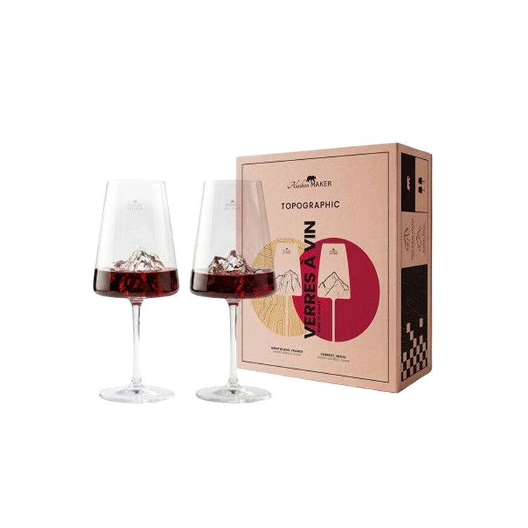Coffret 2 Verres à Vin Mont Blanc Everest Alaskan Maker