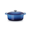 Cocotte ovale en fonte émaillée de 29 cm azur Le Creuset
