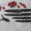Set de 4 couteaux et 1 éplucheur noir Five