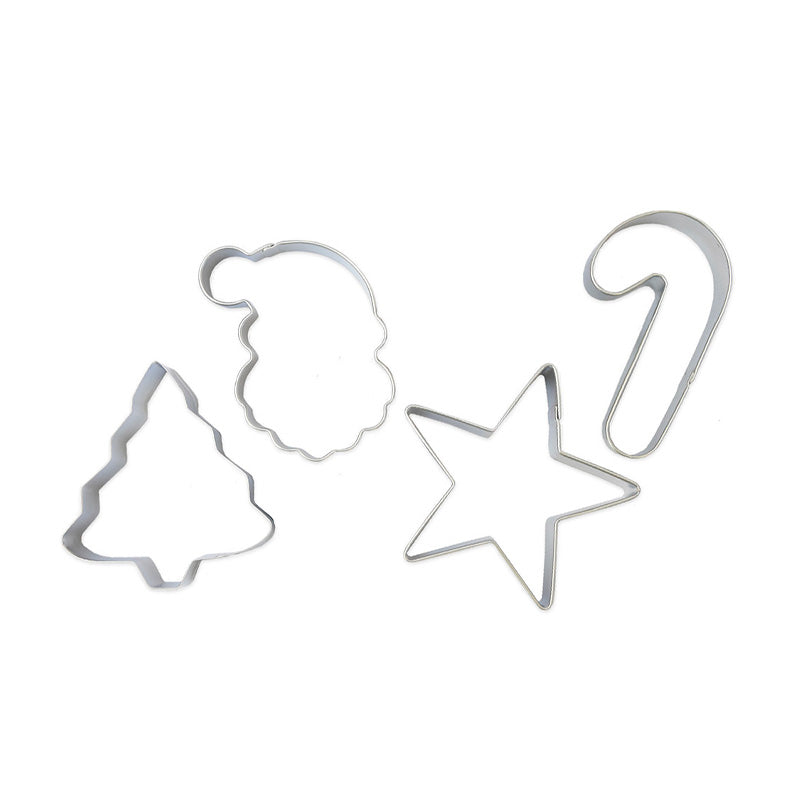 4 emporte-pièces de Noël en inox Scrapcooking