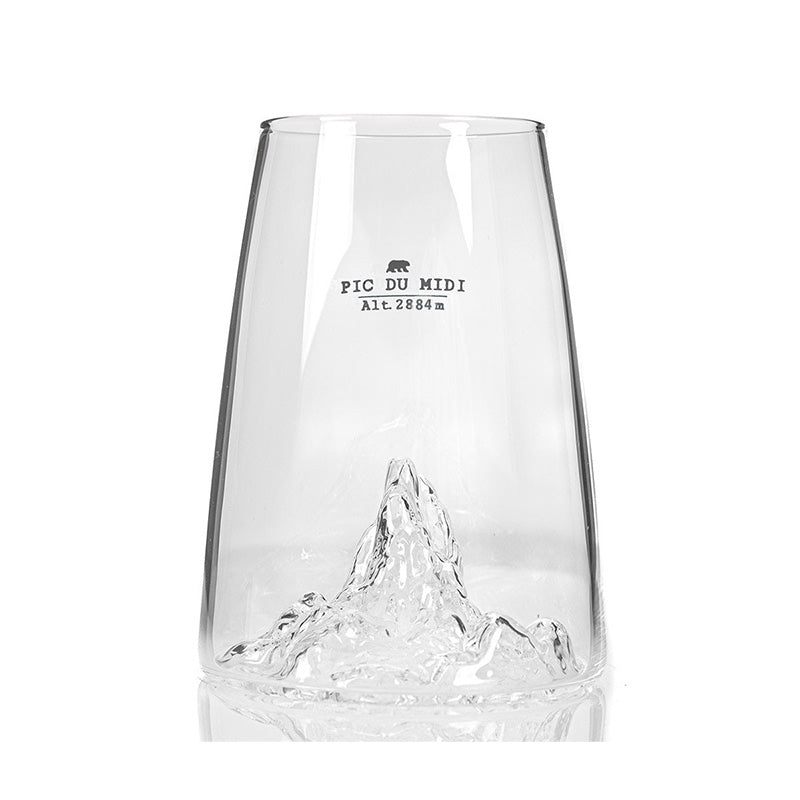 Verre à eau design Pic du Midi 450ml Topographic Alaskan Maker