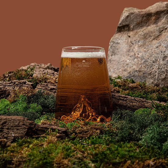 Verre à eau design Pic du Midi 450ml Topographic Alaskan Maker