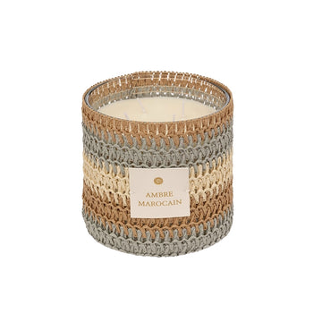 Bougie parfumée à 4 mèches de 1,4kg Ambre Zaya Atmosphera