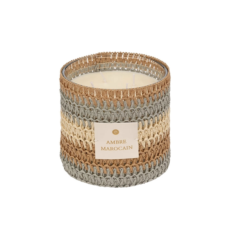 Bougie parfumée à 4 mèches de 1,4kg Ambre Zaya Atmosphera