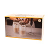 Set pour latte avec 2 verres double paroi 350ml un mousseur à lait et pochoir Point Virgule