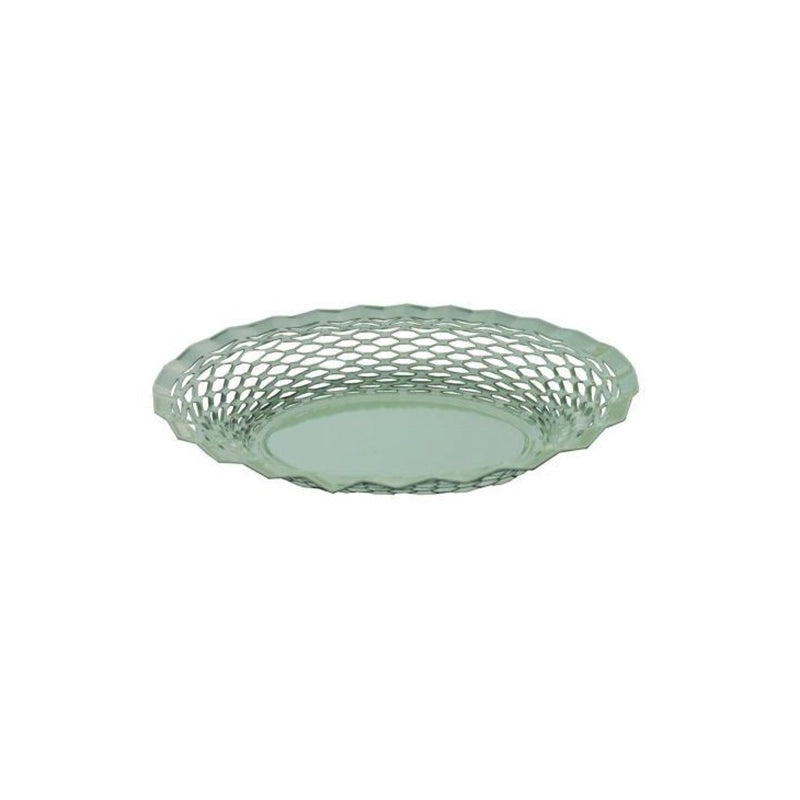 Corbeille ovale en inox Vert Pastel So Cuisine