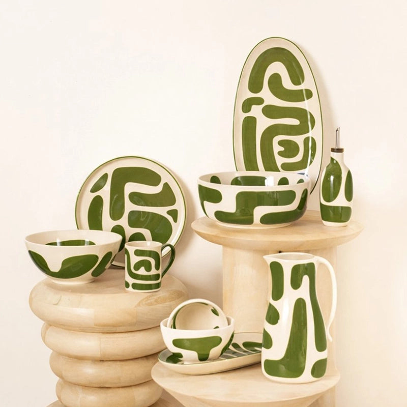 Coupelle en grès de 12 cm vert Lulli Table Passion