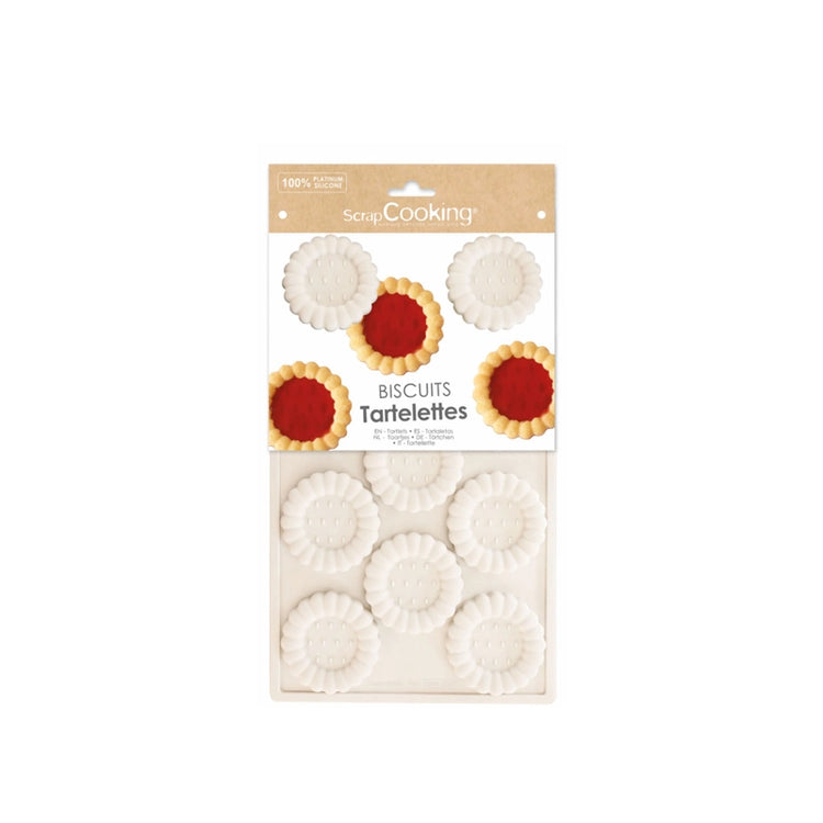Moule silicone biscuit tartelette ScrapCooking