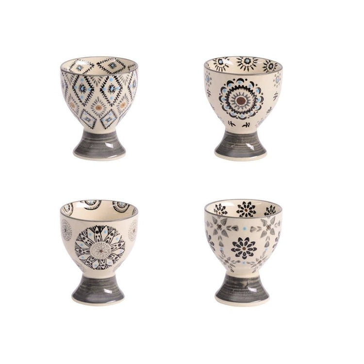 Lot de 4 coquetiers en grès Nelson Table Passion