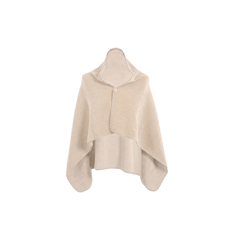 Poncho 130x80 cm ivoire Tomo Tiseco