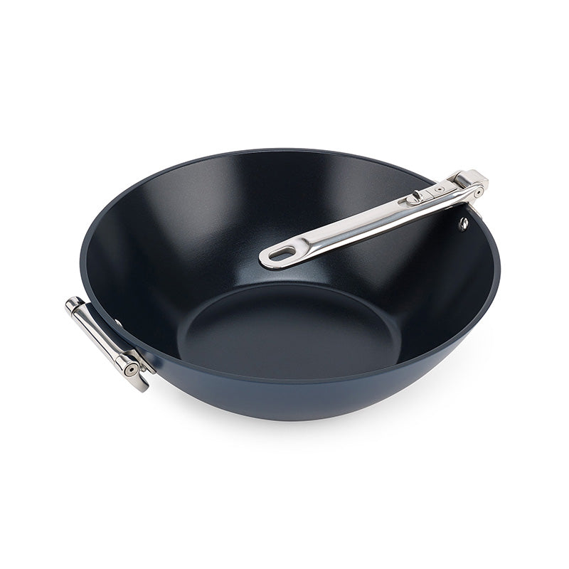 Wok antiadhésif 32cm bleu SPACE Joseph Joseph