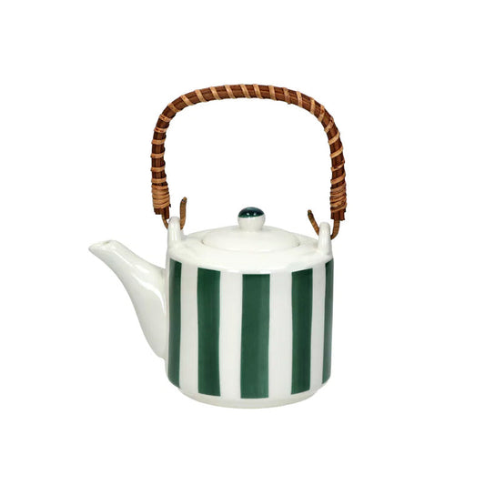 Theière en porcelaine 10 cm vert Mykonos Pomax