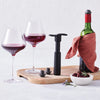 Pompe à vin avec 3 bouchons en plastique noir Le Creuset