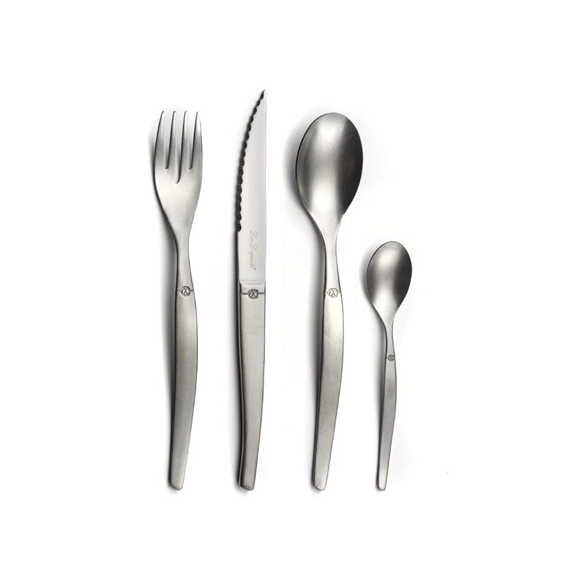 Menagère en acier inoxydable de 24 pièces Jet Vintage Lou Laguiole