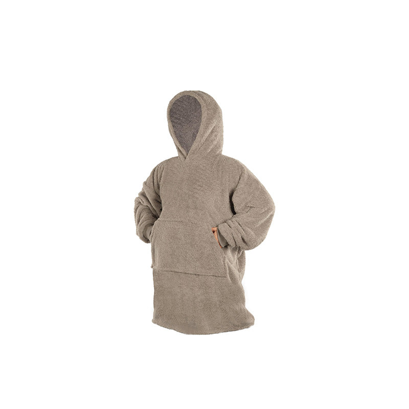 Plaid sweat cocoon 100x70 cm taupe Tiseco