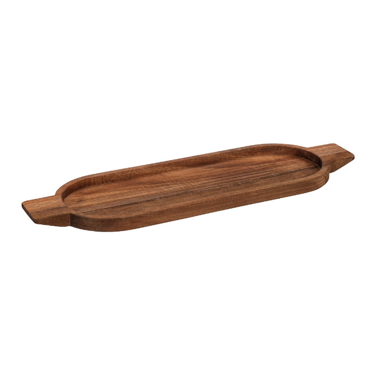 Plat de présentation en acacia de 15x48 cm Mina Atmosphera