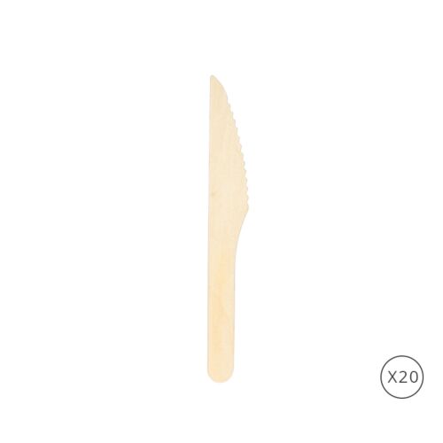 Couteau en bambou x20