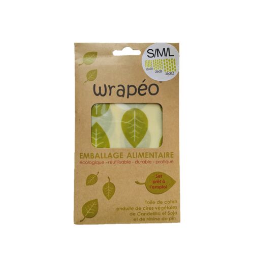 3 emballages cire végétale Wrapéo