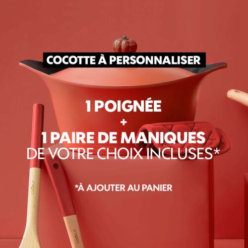 Cocotte personnalisable 28cm Rouge