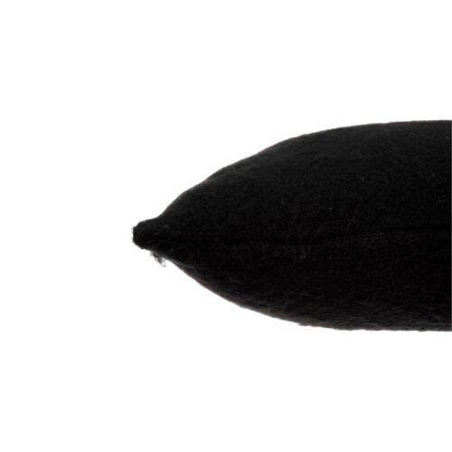 Coussin noir effet mohair 45x45cm