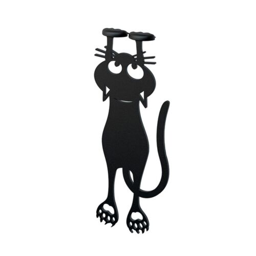 Marque-page curious chat noir