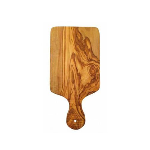 Planche à découper avec poignée en bois d'olivier 23x10cm