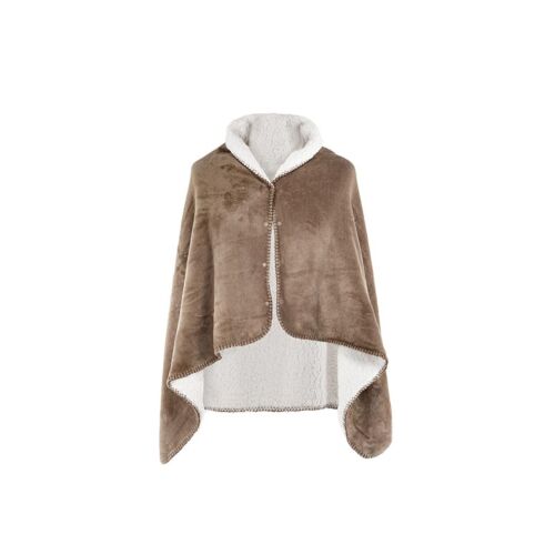 Poncho COSY Taupe 75x150cm
