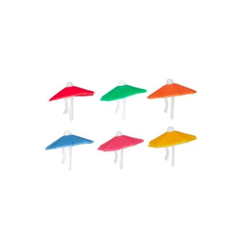 Set de 6 marqueurs de verre parasol