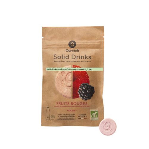 Solid drinks bio focus fruits rouges