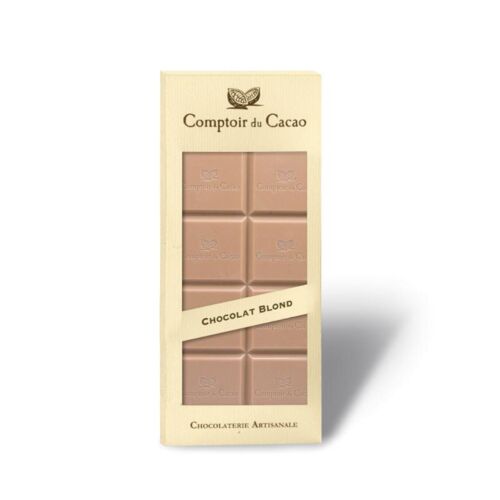 Tablette Chocolat blanc au caramel